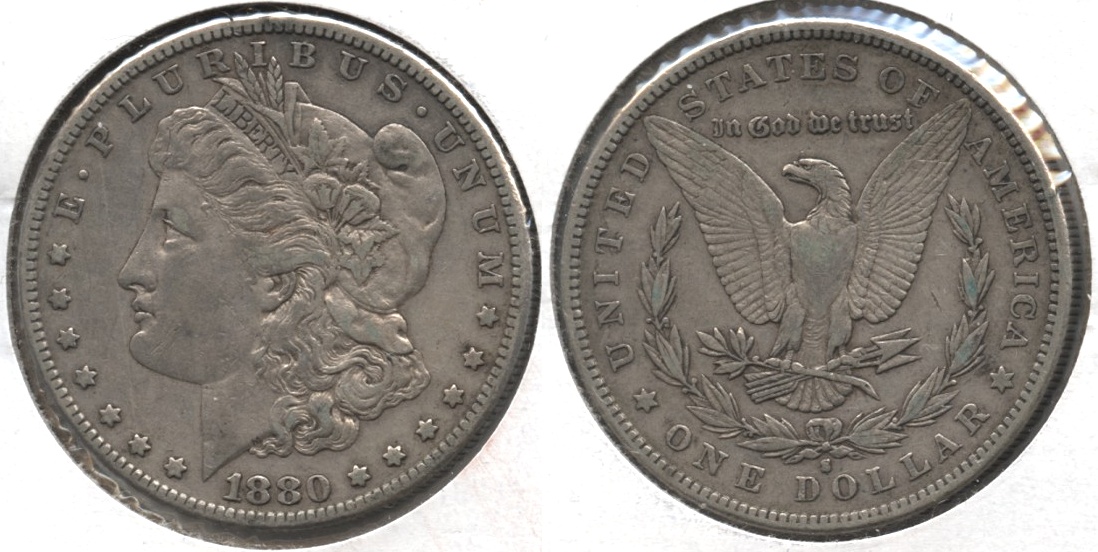 1880-S Morgan Silver Dollar VF-20 #a
