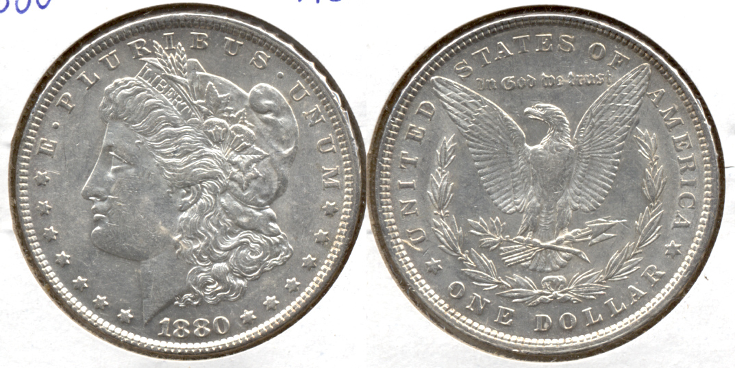 1880 Morgan Silver Dollar AU-50
