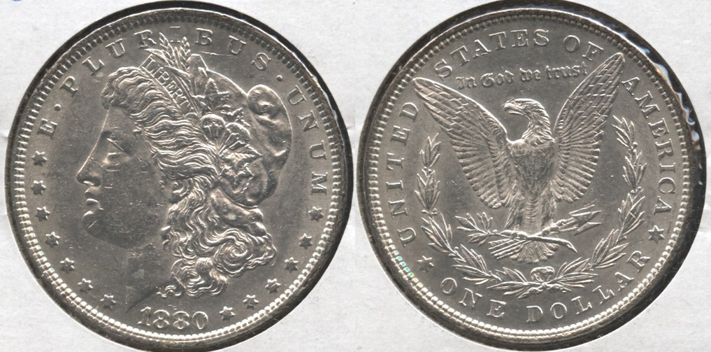 1880 Morgan Silver Dollar AU-50 a