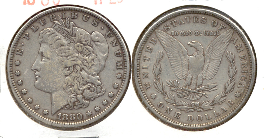 1880 Morgan Silver Dollar VF-20 b
