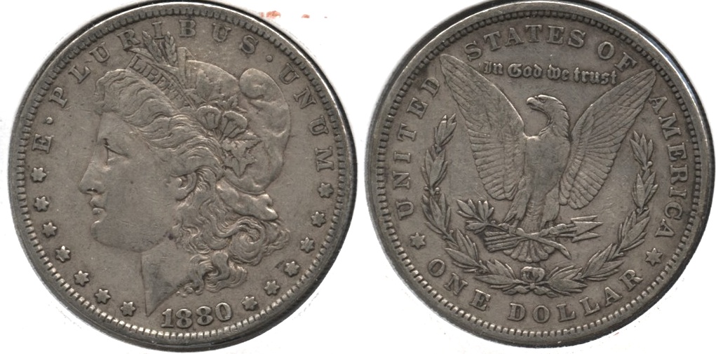 1880 Morgan Silver Dollar VF-20 j
