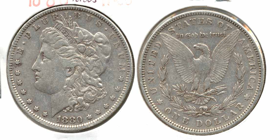 1880 Morgan Silver Dollar VF-30 Porous