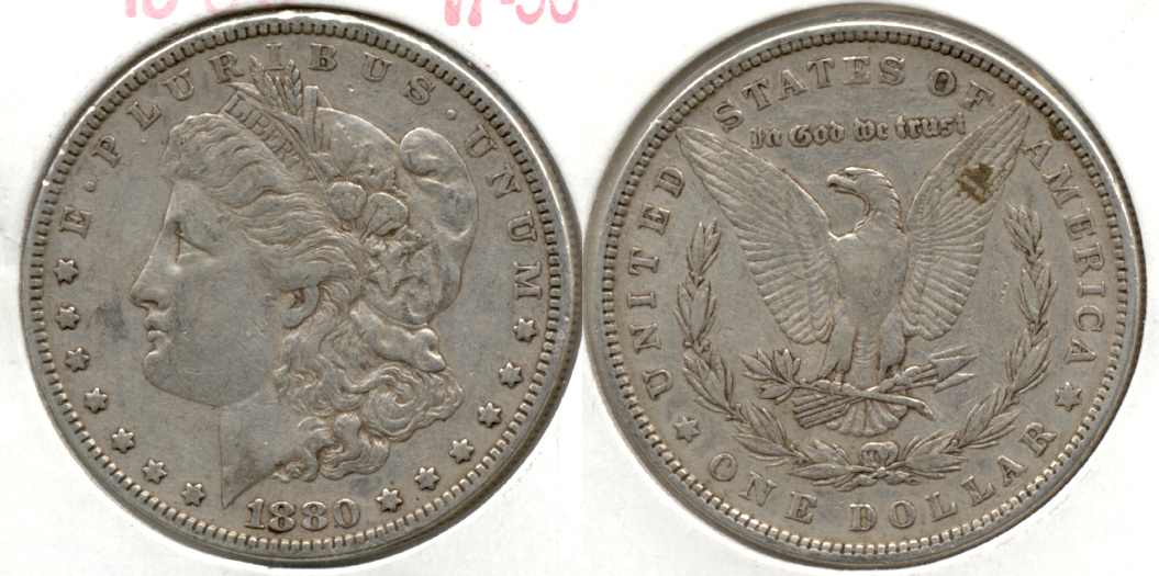 1880 Morgan Silver Dollar VF-30 a