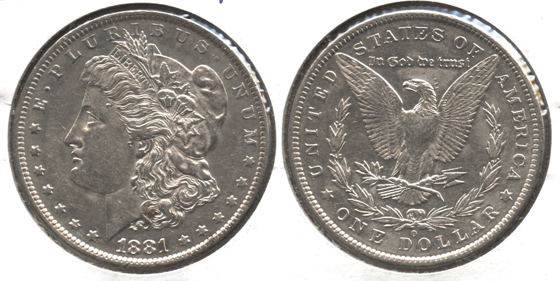 1881-O Morgan Silver Dollar AU-50 #l