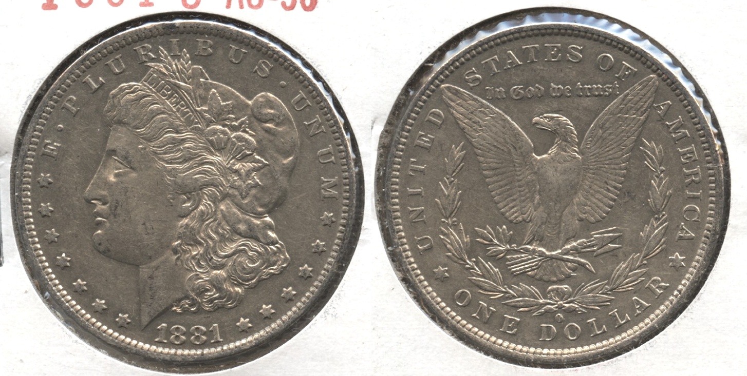 1881-O Morgan Silver Dollar AU-50 #u