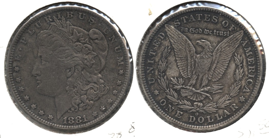1881-O Morgan Silver Dollar EF-40 k