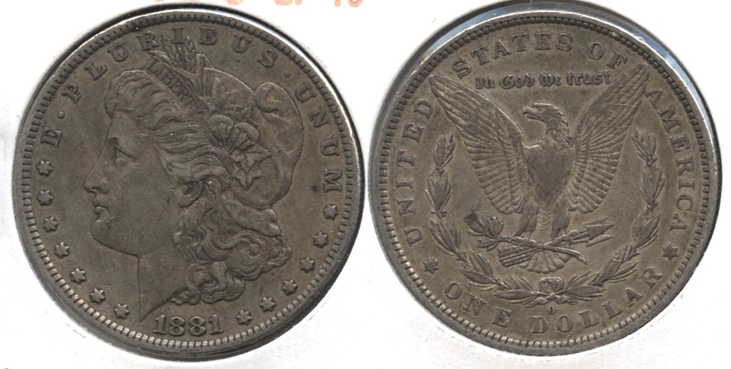 1881-O Morgan Silver Dollar EF-40 #n
