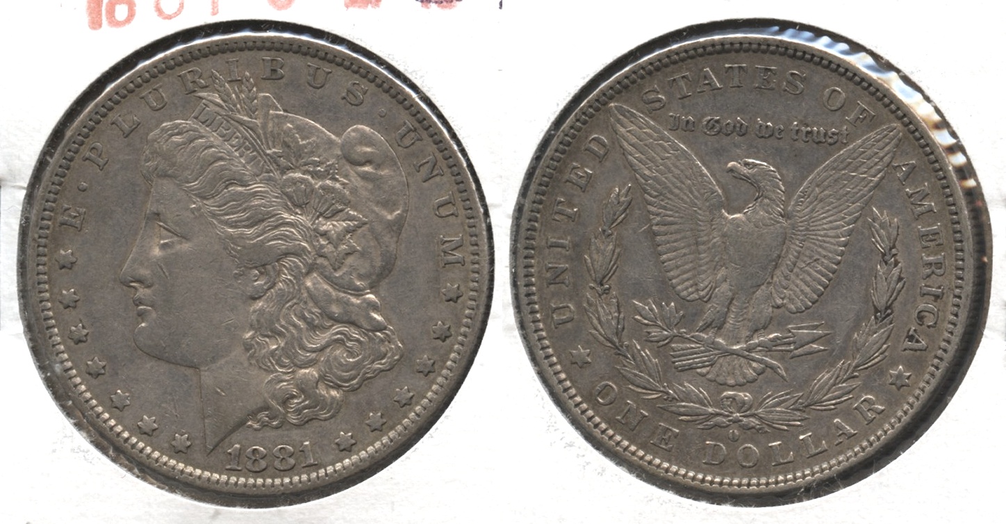 1881-O Morgan Silver Dollar EF-40 #u