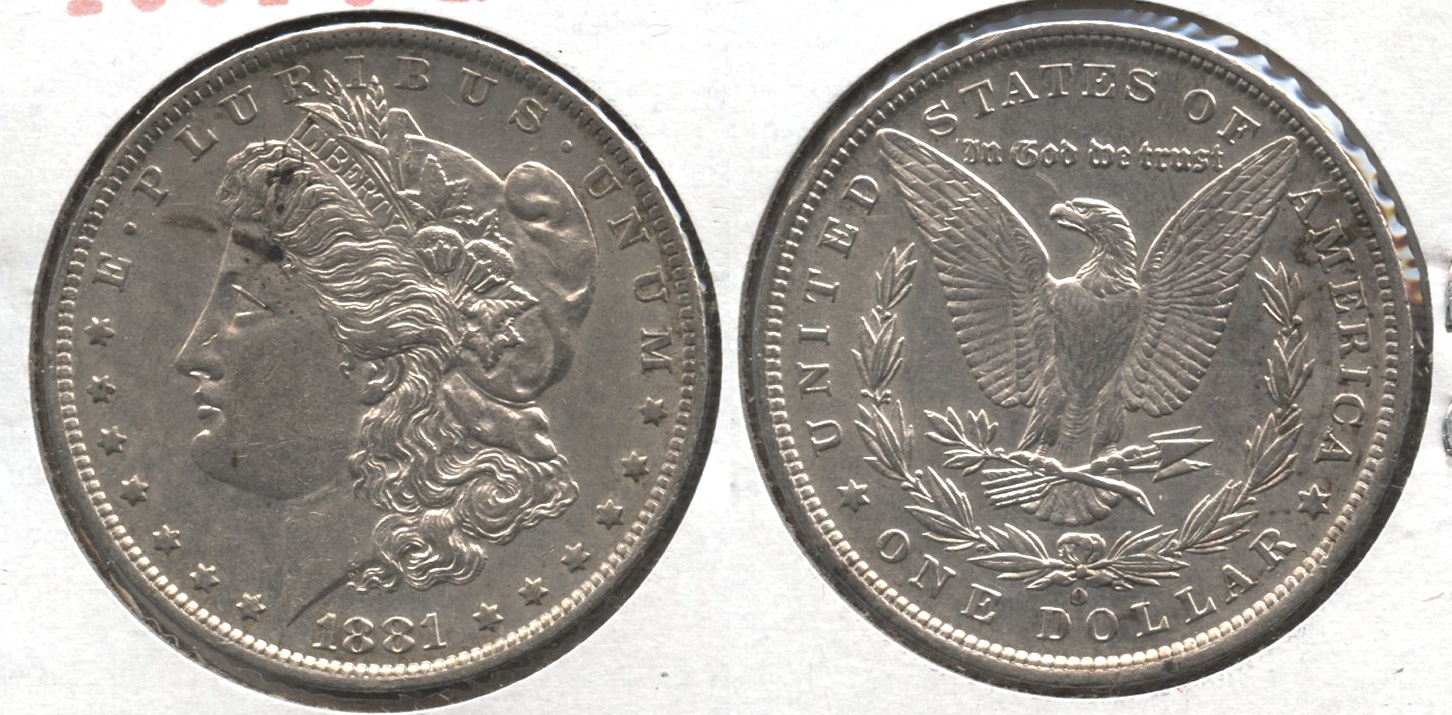 1881-O Morgan Silver Dollar EF-40 #w