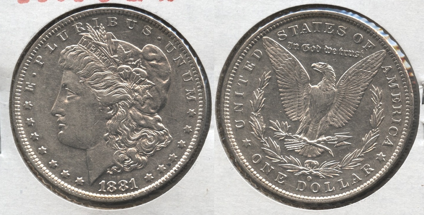 1881-O Morgan Silver Dollar EF-40 #x