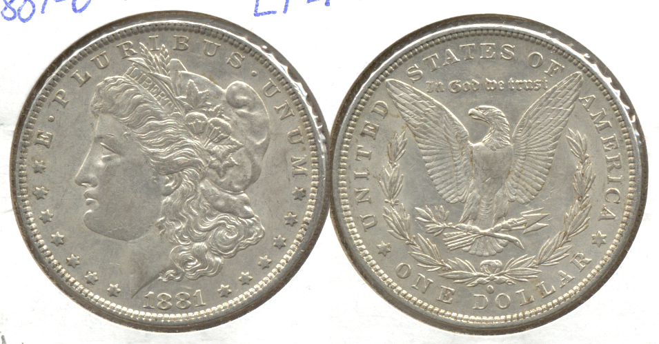 1881-O Morgan Silver Dollar EF-45 a