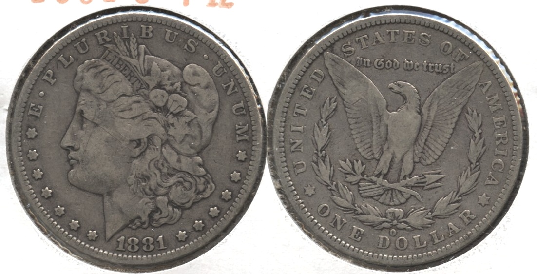 1881-O Morgan Silver Dollar Fine-12 #a