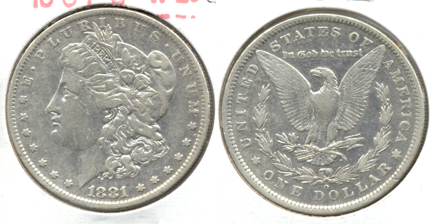 1881-O Morgan Silver Dollar VF-20 c Cleaned