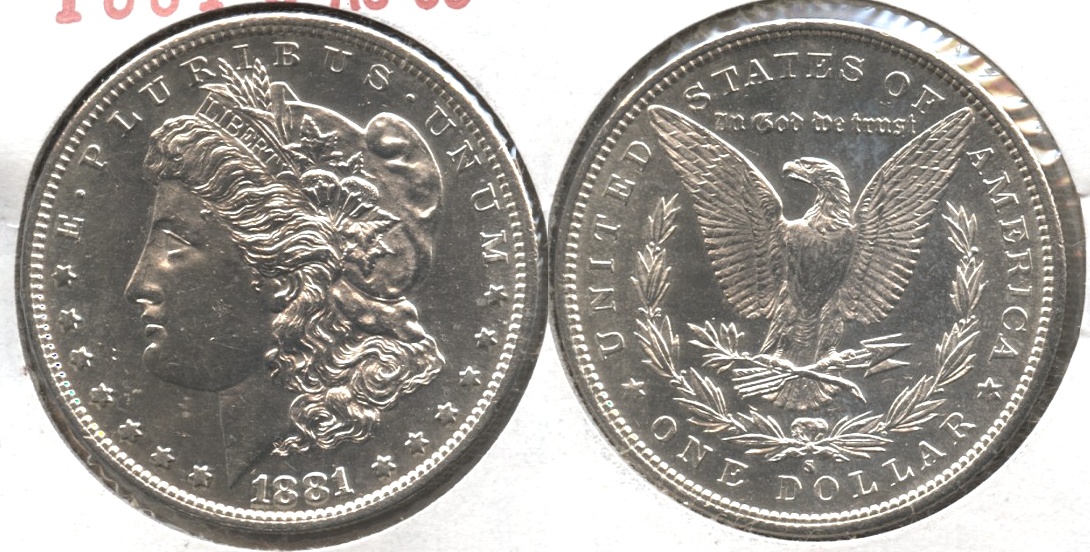 1881-S Morgan Silver Dollar AU-55 #b
