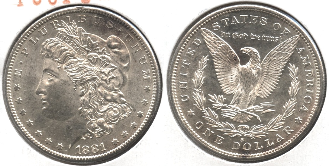 1881-S Morgan Silver Dollar MS-63 #i