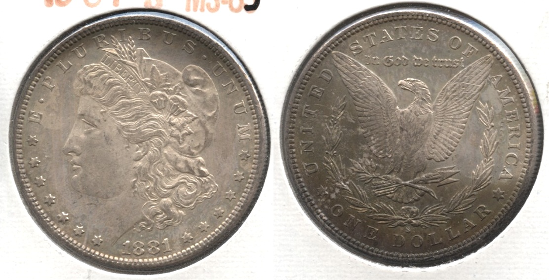 1881-S Morgan Silver Dollar MS-63 #p