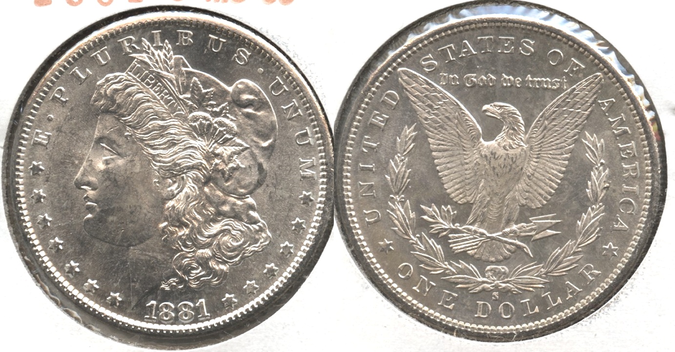 1881-S Morgan Silver Dollar MS-63 #q