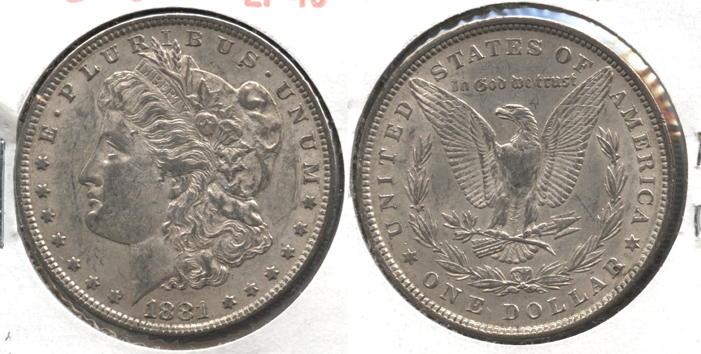 1881 Morgan Silver Dollar EF-40 #i