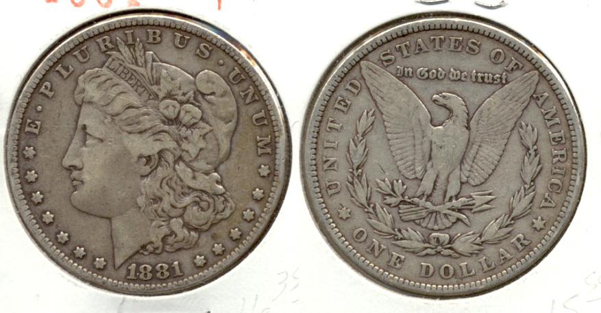 1881 Morgan Silver Dollar Fine-12