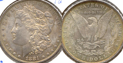 1881 Morgan Silver Dollar MS-63