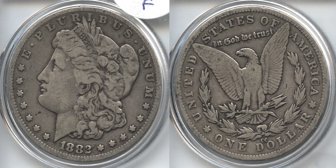 1882-CC Morgan Silver Dollar Fine-12