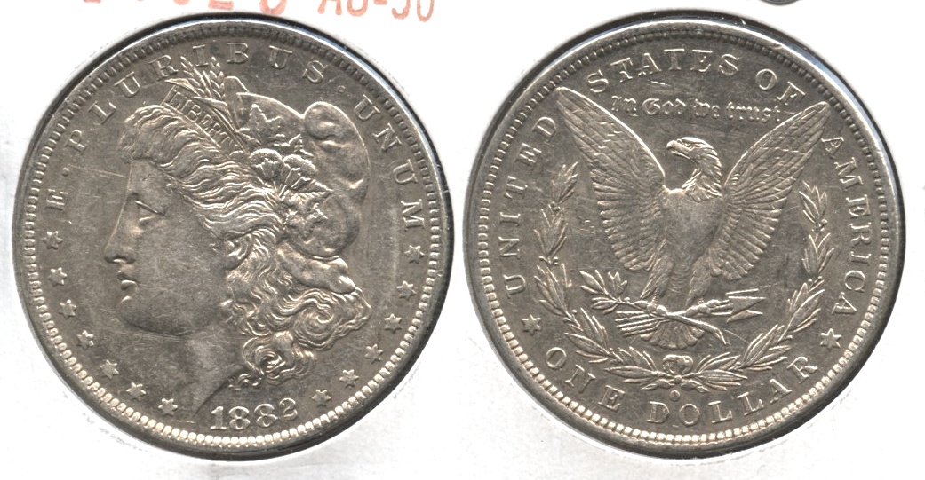 1882-O Morgan Silver Dollar AU-50 #d