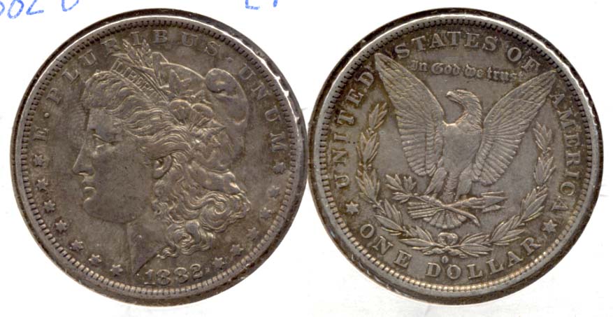 1882-O Morgan Silver Dollar EF-40
