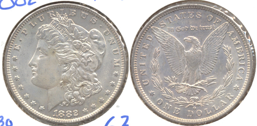 1882-O Morgan Silver Dollar MS-61