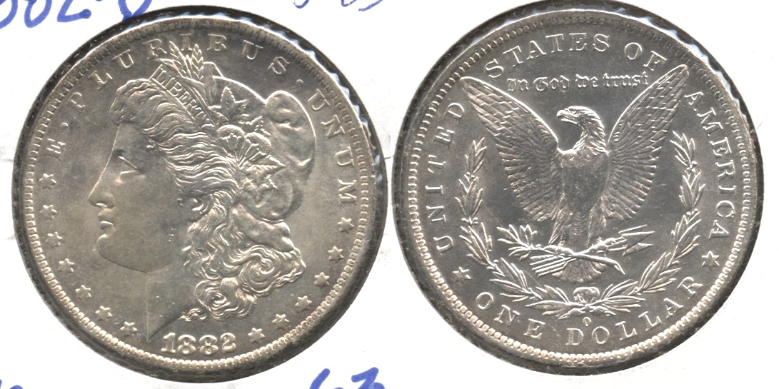 1882-O Morgan Silver Dollar MS-63