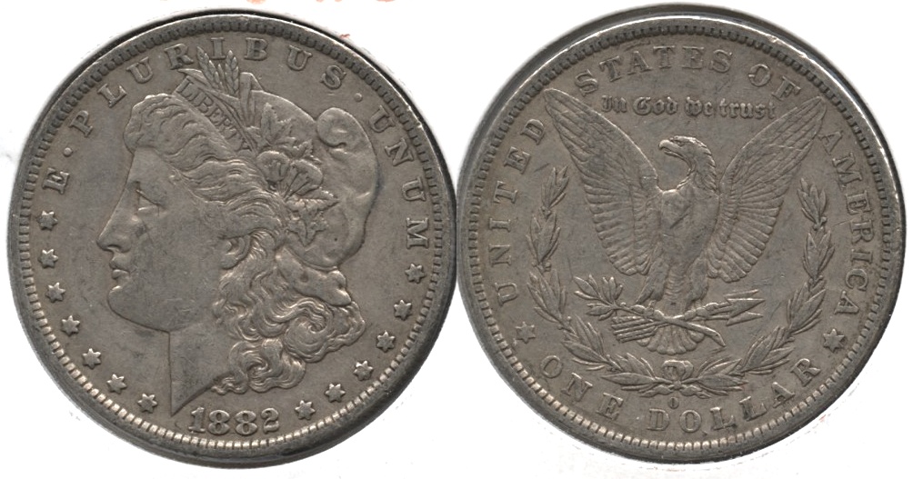 1882-O Morgan Silver Dollar VF-20 c