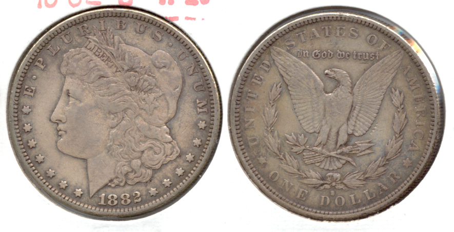 1882-S Morgan Silver Dollar VF-20 e