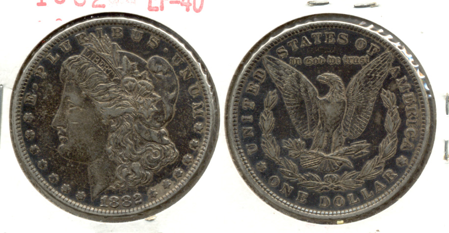 1882 Morgan Silver Dollar EF-40 a
