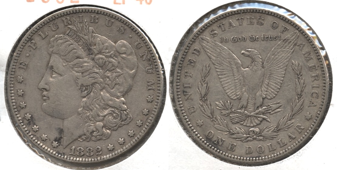 1882 Morgan Silver Dollar EF-40 #h