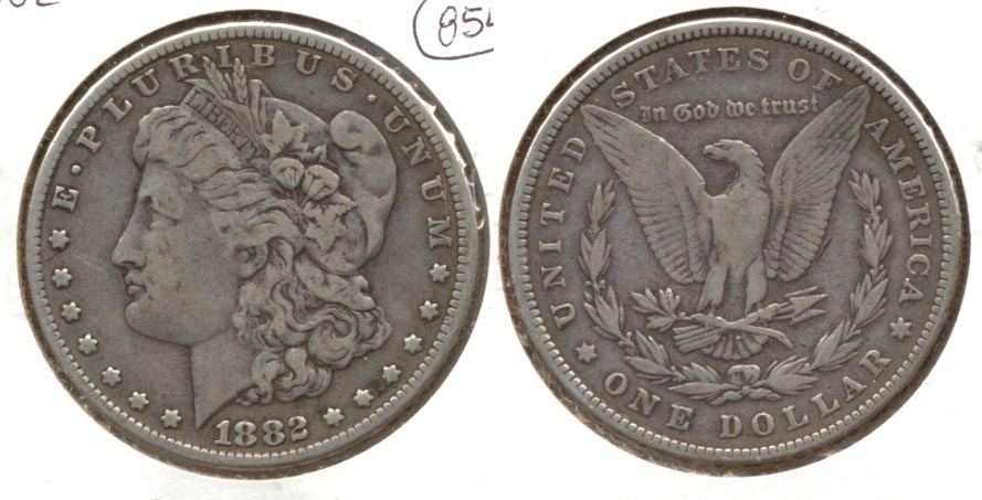 1882 Morgan Silver Dollar Fine-12