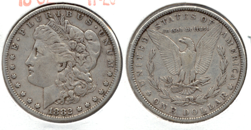 1882 Morgan Silver Dollar VF-20