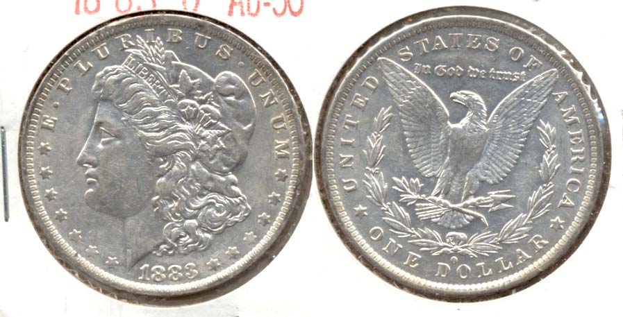 1883-O Morgan Silver Dollar AU-50