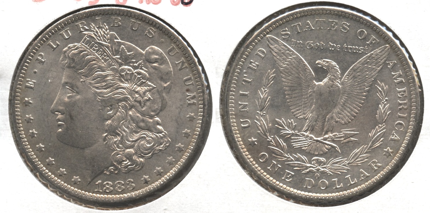 1883-O Morgan Silver Dollar AU-58