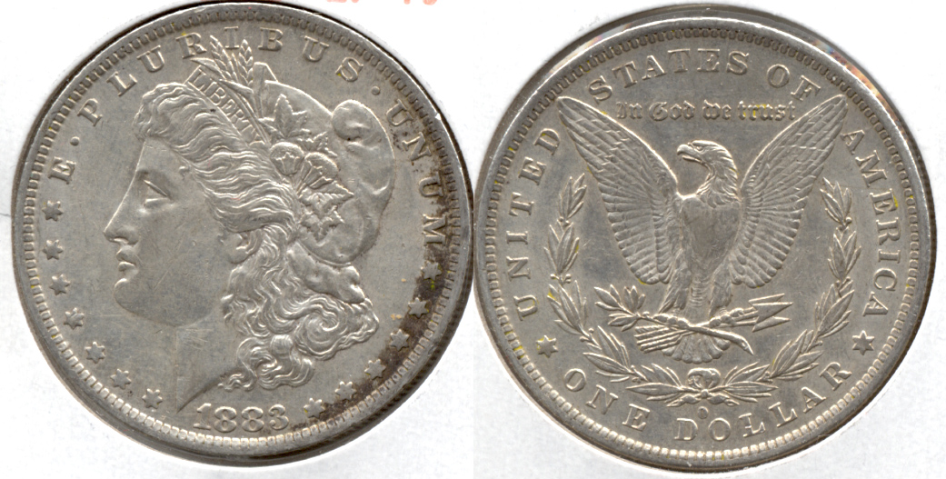 1883-O Morgan Silver Dollar EF-40 l