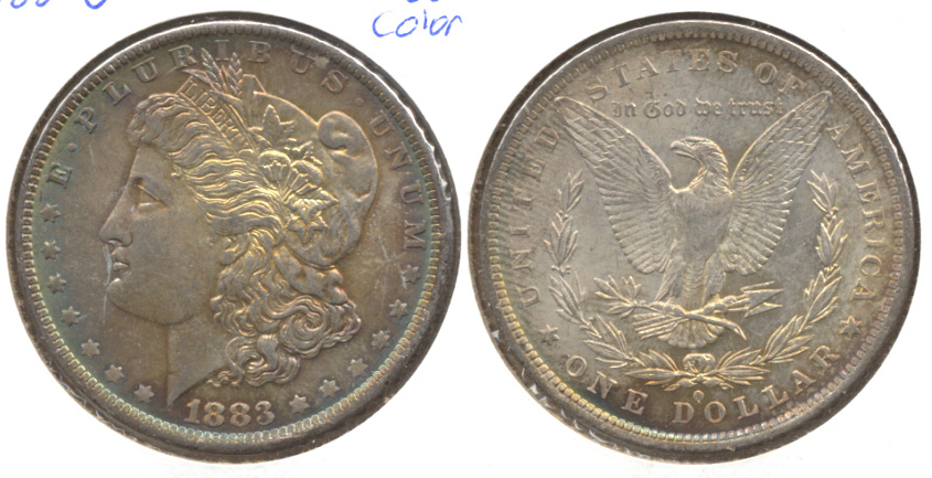 1883-O Morgan Silver Dollar MS-60 b