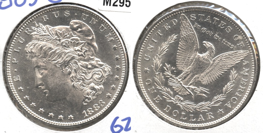 1883-O Morgan Silver Dollar MS-62 #n Prooflike