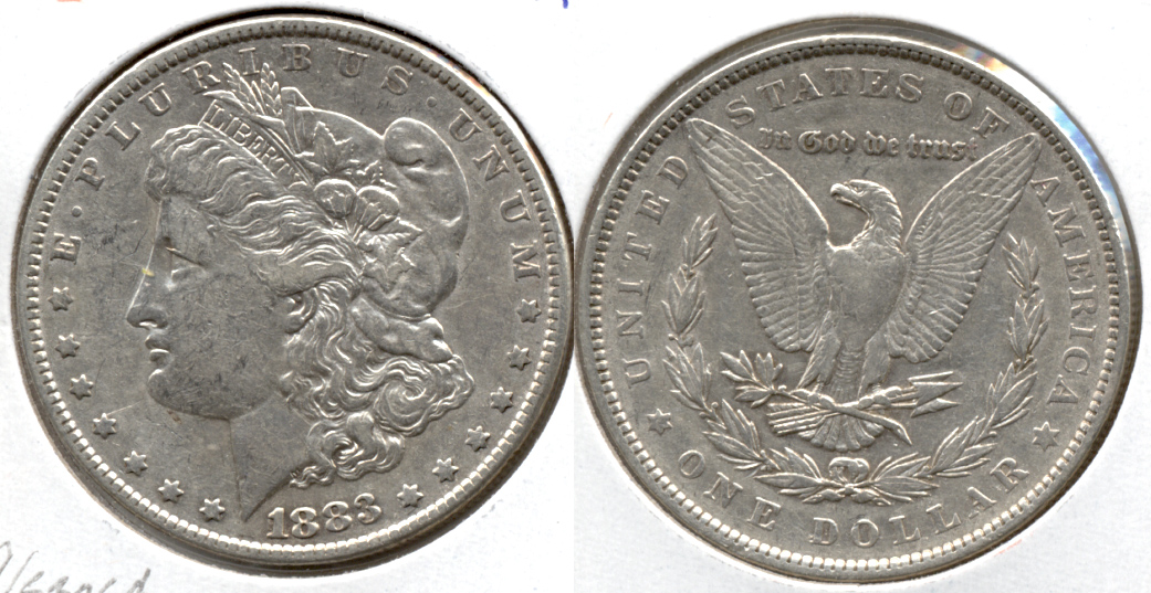 1883 Morgan Silver Dollar VF-20 e Cleaned