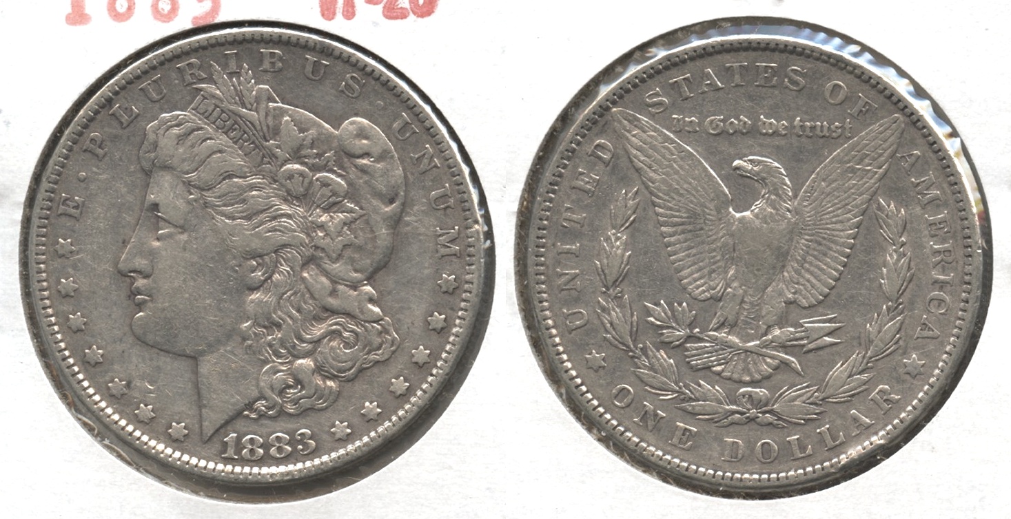 1883 Morgan Silver Dollar VF-20 #j