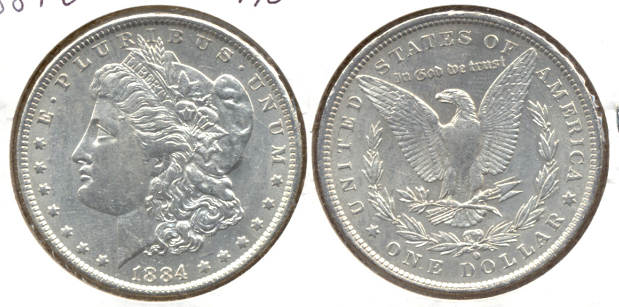 1884-O Morgan Silver Dollar AU-50 c