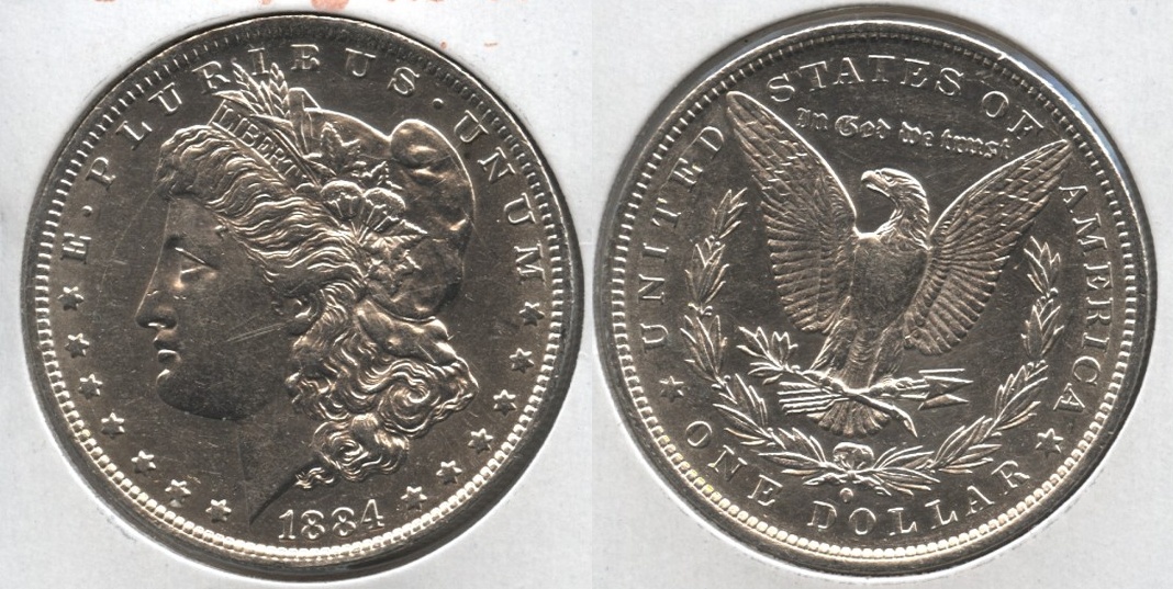 1884-O Morgan Silver Dollar AU-50 #l