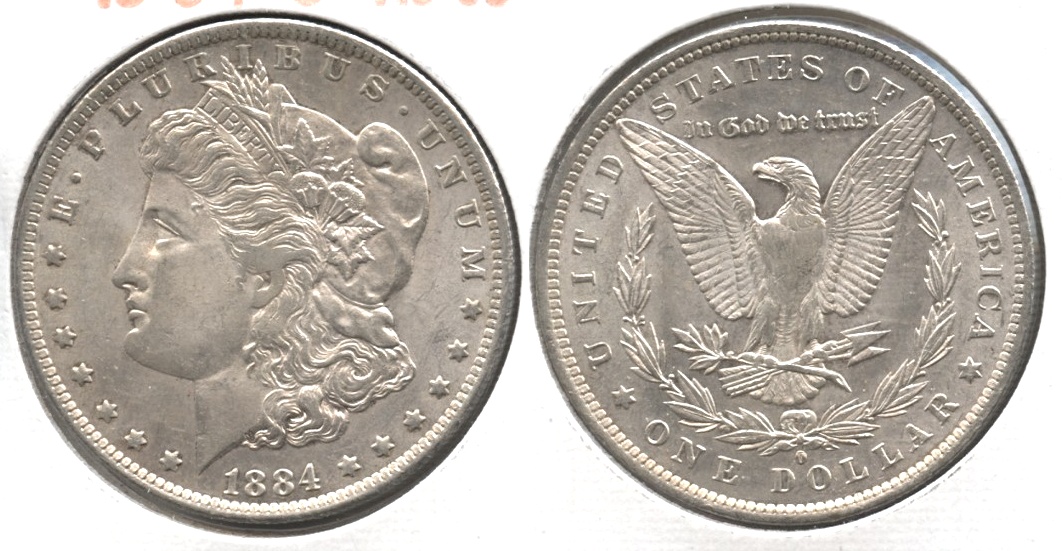 1884-O Morgan Silver Dollar AU-55 #j