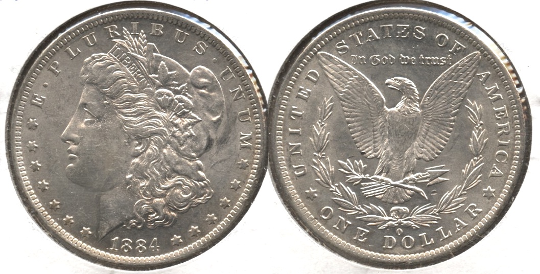 1884-O Morgan Silver Dollar AU-55 #k