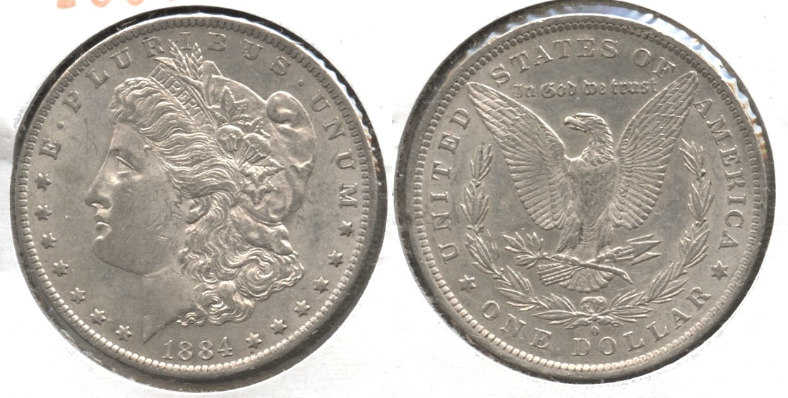 1884-O Morgan Silver Dollar AU-55 #n