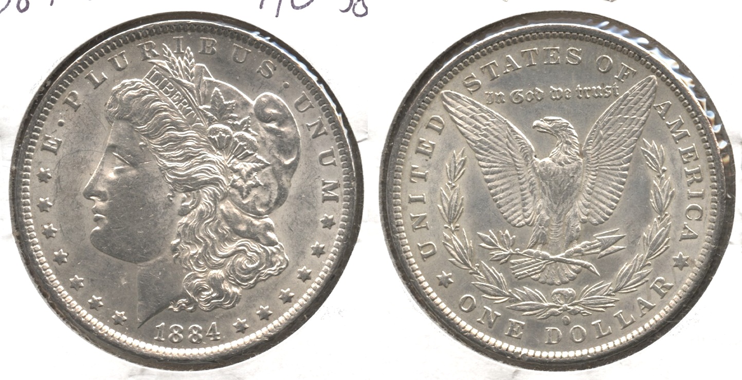 1884-O Morgan Silver Dollar AU-58 #a