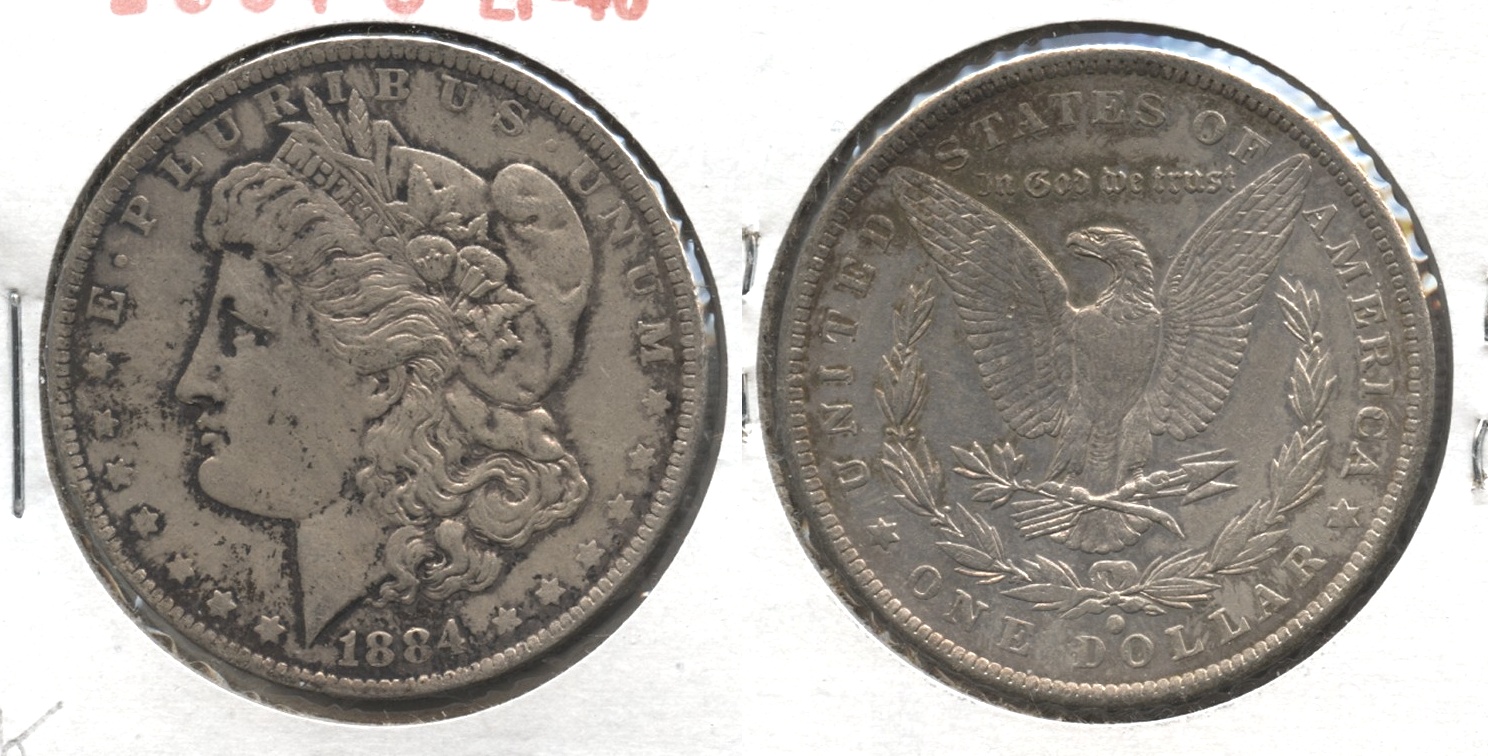 1884-O Morgan Silver Dollar EF-40 #k