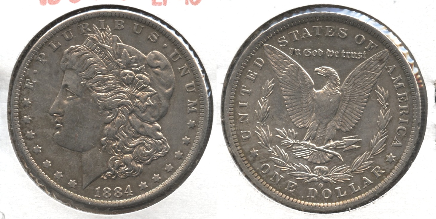 1884-O Morgan Silver Dollar EF-45 #g